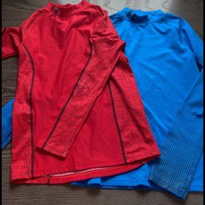 Under Armour Cold Gear Shirts Boys Youth 2 pack Lot L-XL